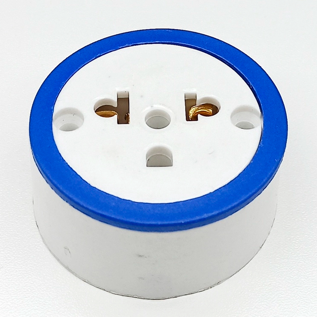 Tomada Externa Redonda 10A Reforçada Universal Sobrepor Cores Sortidas Coloridas Multiuso