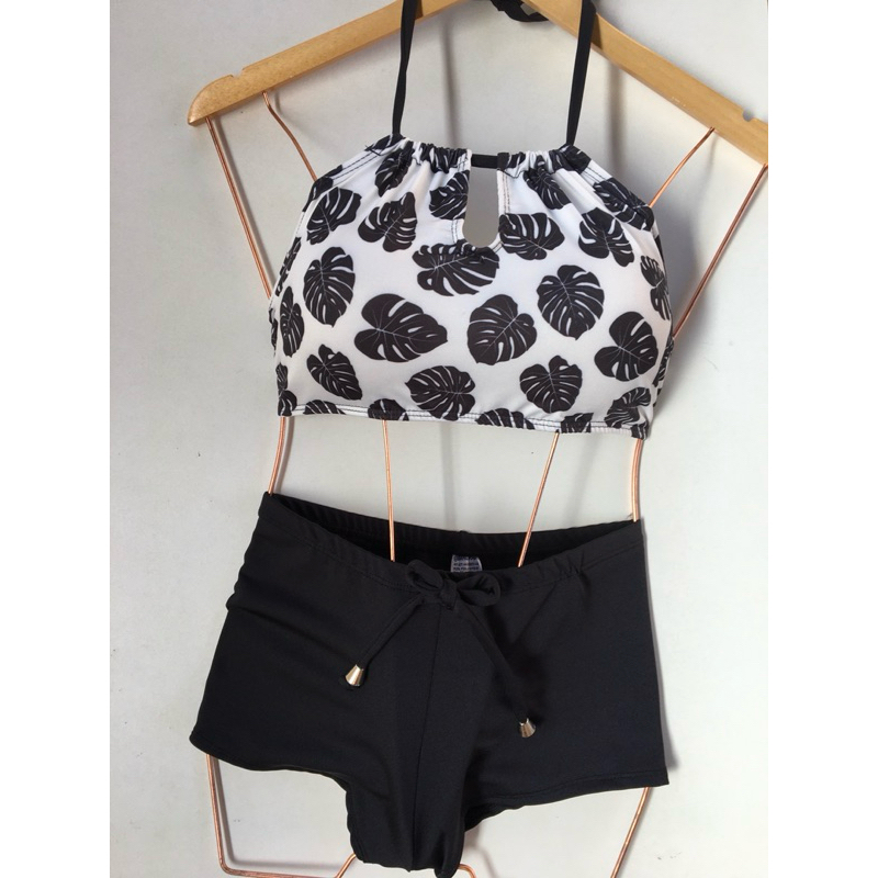 Biquíni Cropped Short Sunkini Costela de Adão -  Moda Praia