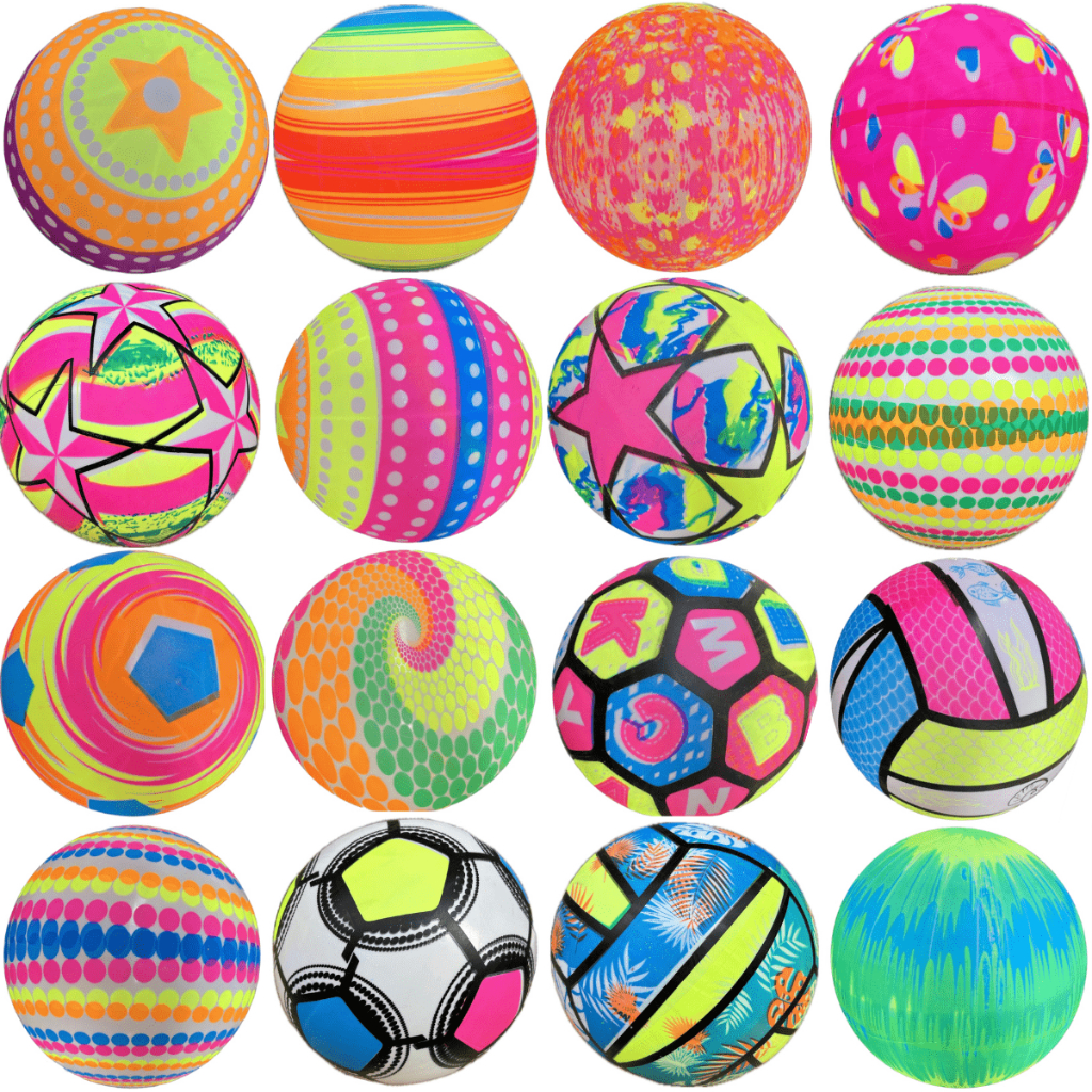 10 Bolas de Vinil Dente De Leite Desenhada Praia Festa Lembrancinha Bola Infantil