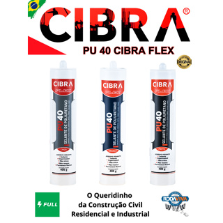 Cola Selante Pu 40 De Poliuretano Cibra Flex 400g Adesivo Vedante Calhas/Rufos/Pias/Granito/Pisos em Oferta na Shopee