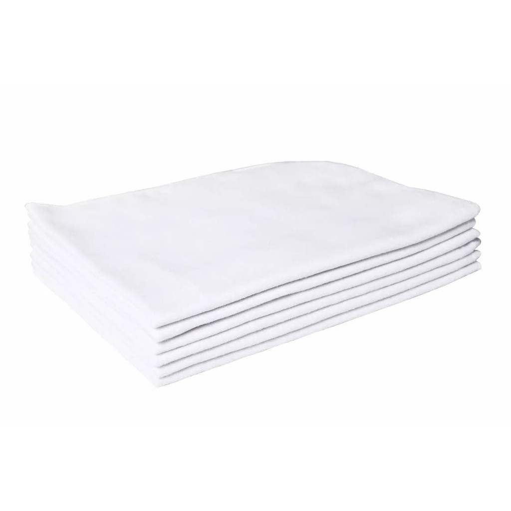 KIT 10 FLANELAS BRANCA GRANDE/FLANELA GRANDE/FLANELA MULTIUSO
