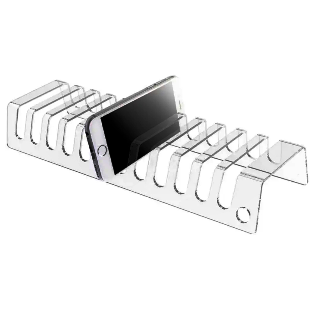Organizador Suporte De Celulares Para Assistências Oficinas Vitrine até 12 Celulares Acrilico Transparente em Oferta na Shopee