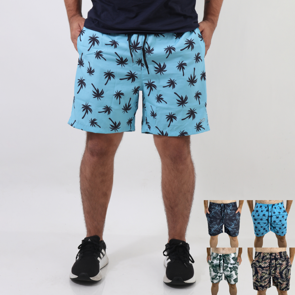 Short Bermuda Estampadas Masculino Moda Praia Mauricinho com Elastano