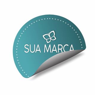 250 Adesivos personalizados de papel - Redondo - Arte grátis em Oferta na Shopee