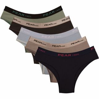 Kit 5 Tanga de Algodão Lisas Calcinha Feminina em Cotton em Oferta na Shopee