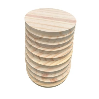 10 Peças Placa Redonda 20cm Disco Tábua Madeira Pinus Lixadas Sem Mofo Sem nó