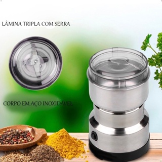 Moedor De Grãos E Café Elétrico Em Aço 127V em Oferta na Shopee
