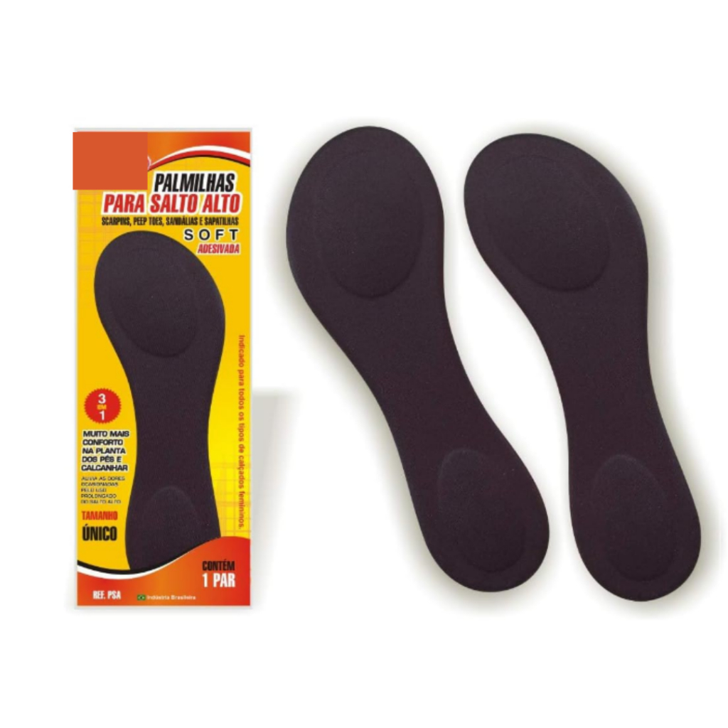 Palmilha Para Salto Alto Soft Tamanho Único 33 á 38  Adesiva