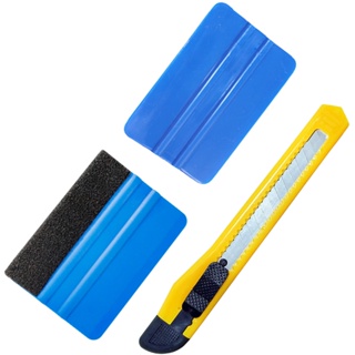 Kit Estilete e Espátula De Silicone Para Papel De Parede Adesivo Embalagem Aplicar Vinil Autocolante em Oferta na Shopee