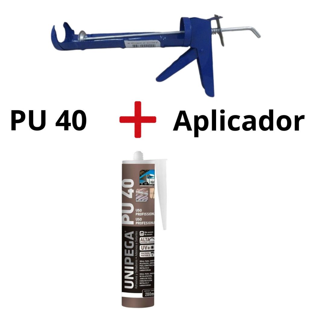 Silicone Cola Pu Selante + Aplicador de Silicone PU Construção Multiuso Vedacalha Unipega em Oferta na Shopee