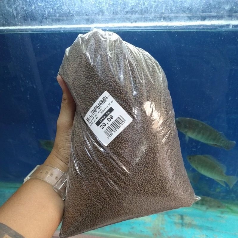 Ração para peixes de pequeno porte, alevinos, tilapia, tambaqui , guppy, molinesia, platy - 1Kg