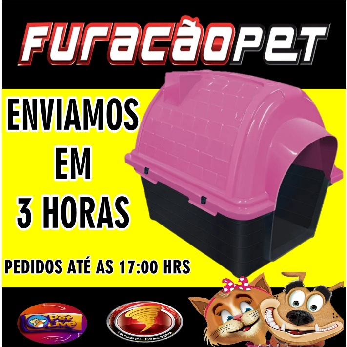 Casinha De Cachorro Numero 5 - Casa Para Cão Iglu Pet Com Proteção Raios UV -Furacão Pet Desmontável