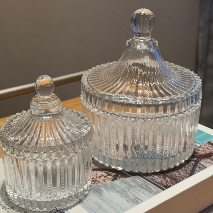 Kit 2 Potiches Conj Carrossel 12 e 9cm Decorativo de Vidro em Oferta na Shopee