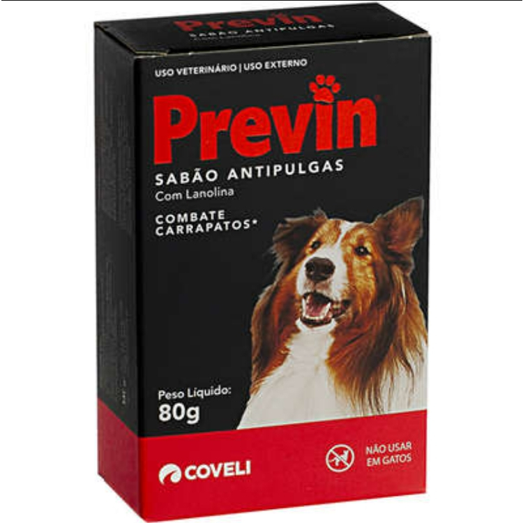 Previn Sabão Antipulgas 80g Coveli