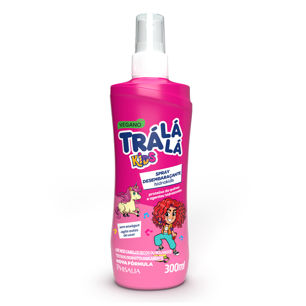 Spray Desembaraçante Hidratante Trá Lá Lá Kids Sem enxágue HidraKids 300ml em Oferta na Shopee