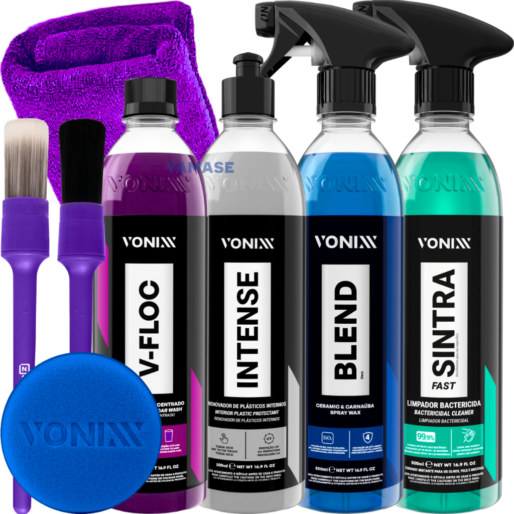 Kit Shampoo V-Floc Cera Blend Sintra Fast Intense Vonixx + Pincel Externo Interno