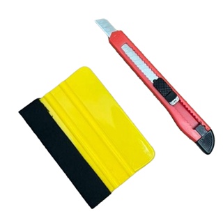 Espátula De Silicone com Feltro E Estilete P/ Aplicação de Papel de Parede Kit de Instalação Adesivo em Oferta na Shopee