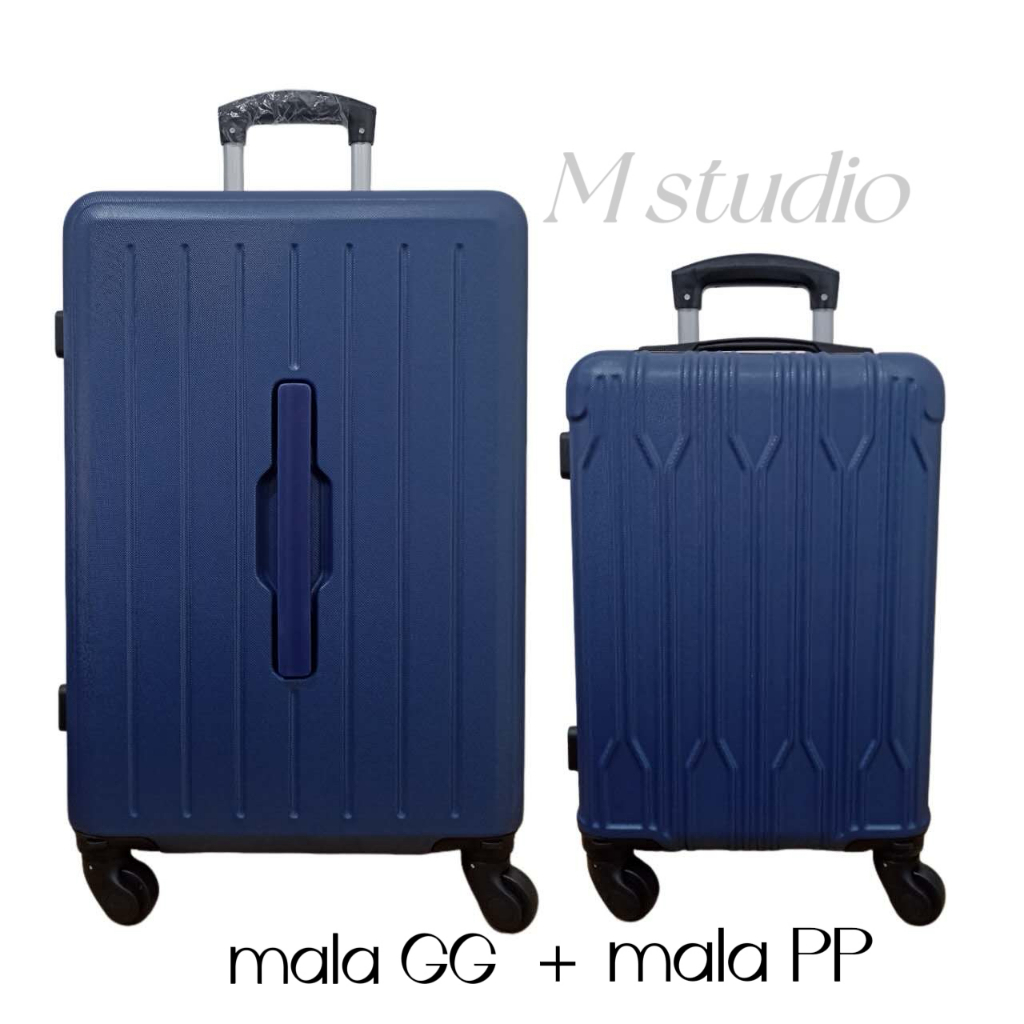 Imagem MALA DE VIAGEM  (KIT 2)  ABS com roda 360 malas viagem de bordo conjunto 2 ANAC menor preço promoçao