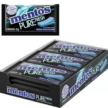 Chiclete Goma De Mascar Mentos Strong Mint 127,5g