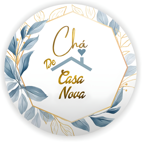 Painel Festa Infantil Redondo Chá de Casa Nova Dourado, casinha coração + Arco, Suporte incluso. Fazemos personalizado com qualquer tema. Confeccionado em Lona fosca, impressão de alta resolução. cenário Circular p/ Decoração