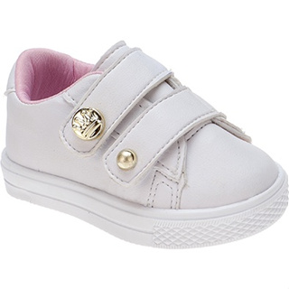 Tênis feminino infantil com velcro fácil de calçar muito delicado em Oferta na Shopee