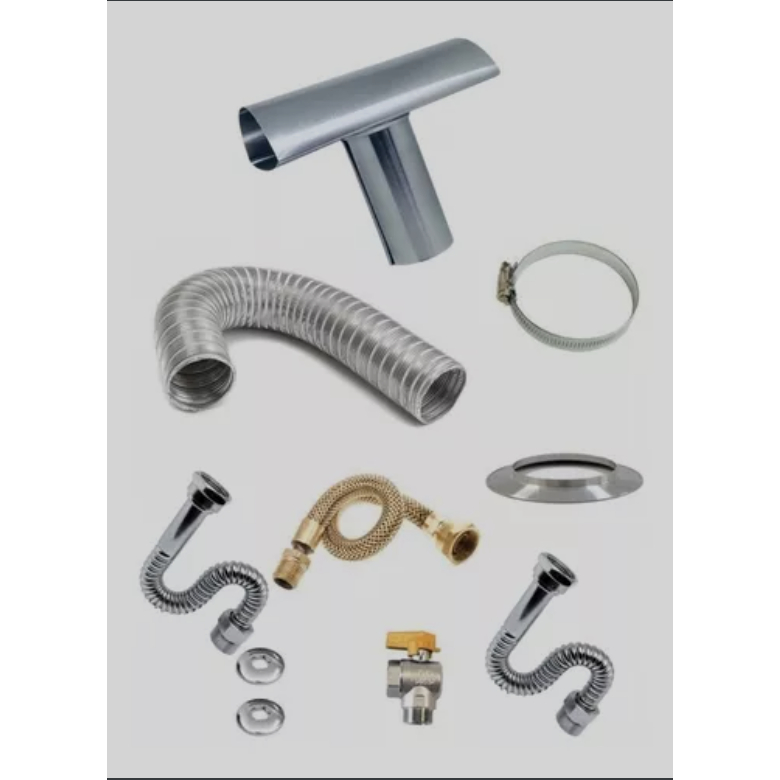 Kit Instalação Completo Compatível Com Aquecedor E27 Rinnai