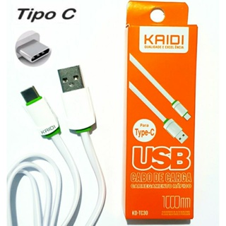 Cabo Usb Tipo C Original Kaidi Turbo Reforçado Carga Rápida em Oferta na Shopee