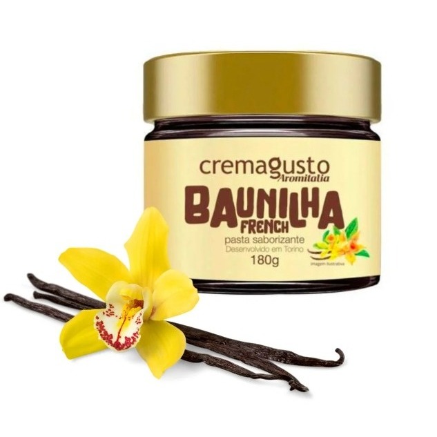 Pasta Saborizante Baunilha French 180g Cremagusto