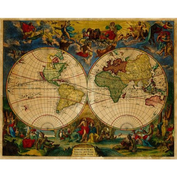 Poster Mapa Mundi - Mapa Mundi