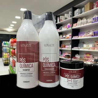 Kit Shampoo e Condicionador Pós Química 1L GANHE Máscara Pós Quimica 500g Lolizze em Oferta na Shopee