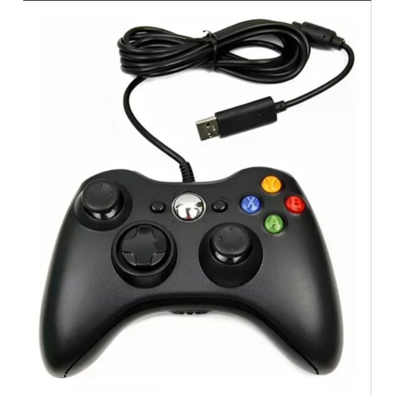 Controle com Fio Xbox 360 Compatível PC e Notebook USB 1,5m – Joystick Ergonômico Gamer