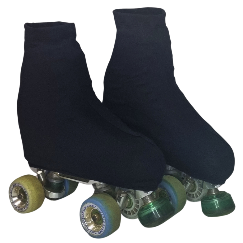 Polaina Cobre Botas para Patins marca Patina Fashion Preta