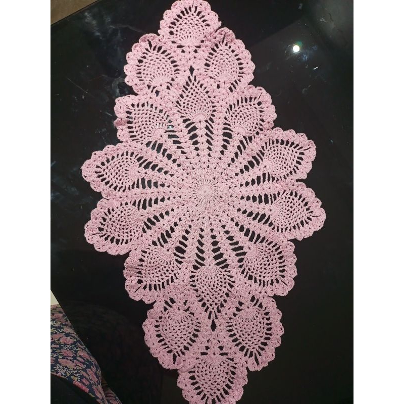 caminho de mesa crochê