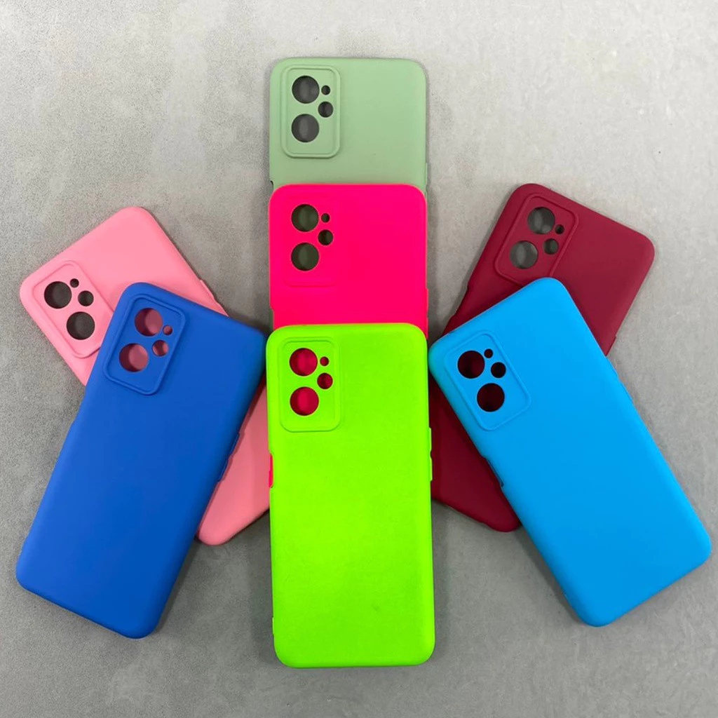 Capa case silicone aveludada Realme 9i 5G em Oferta na Shopee