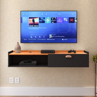 Rack Suspenso Home Tv 32 42 50" 1 Porta Puxador Concha Decoração Sala Estar Quarto Pequeno Lojas RPM em Oferta na Shopee