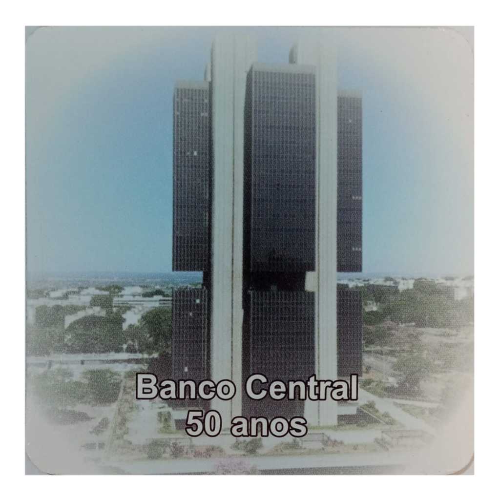 Cartela para moeda 1 real 2015 - Banco Central 50 anos – organizer