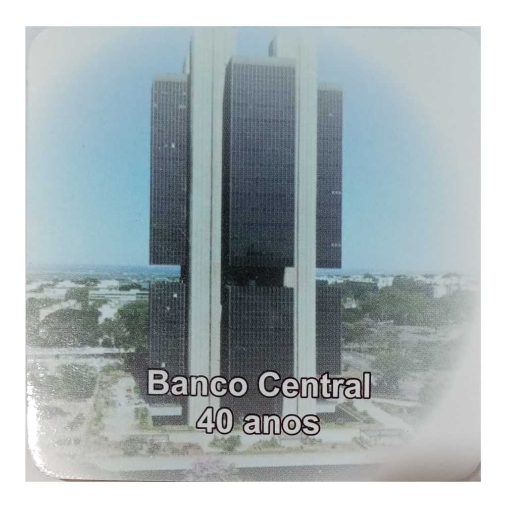 Cartela para moeda 1 real 2005 - Banco Central 40 anos – organizer