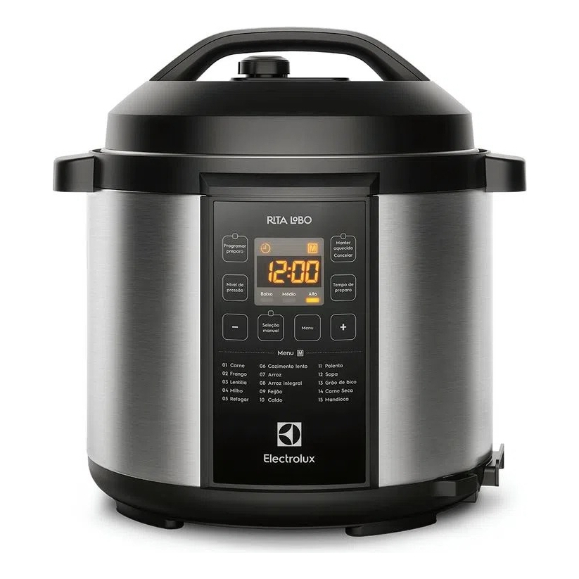 Panela de Pressão Elétrica Electrolux 6L Digital PCC20 Inox