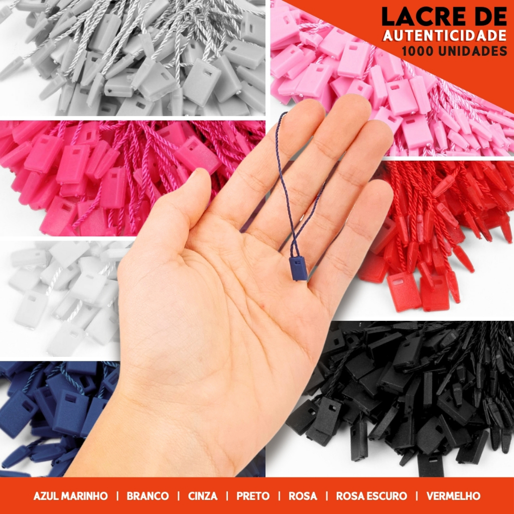 Lacres De Autenticidade C/1000 Unidades - Para Tag e Etiquetas Em Roupas - Diversas Cores - CRIAR em Oferta na Shopee