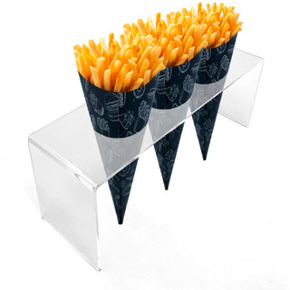 Suporte Temaki Pizza Cone Sorvete Acrílico 3 Furos em Oferta na Shopee