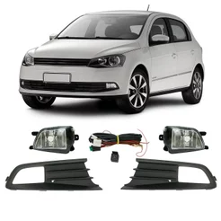 Kit Farol Milha Auxiliar Voyage G6 2013 2014 2015 2016 Botão Modelo Universal