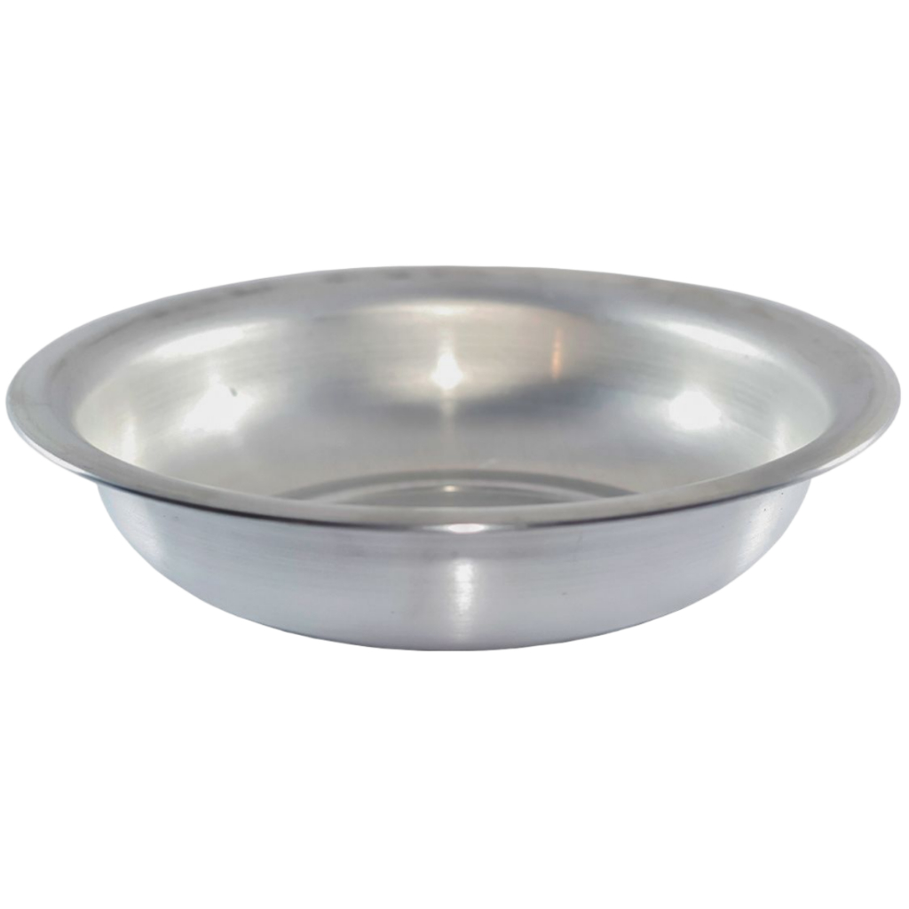 Bacia Grande 45 Cm Multiuso Em Aluminio Para Banho Assento Pet Shop