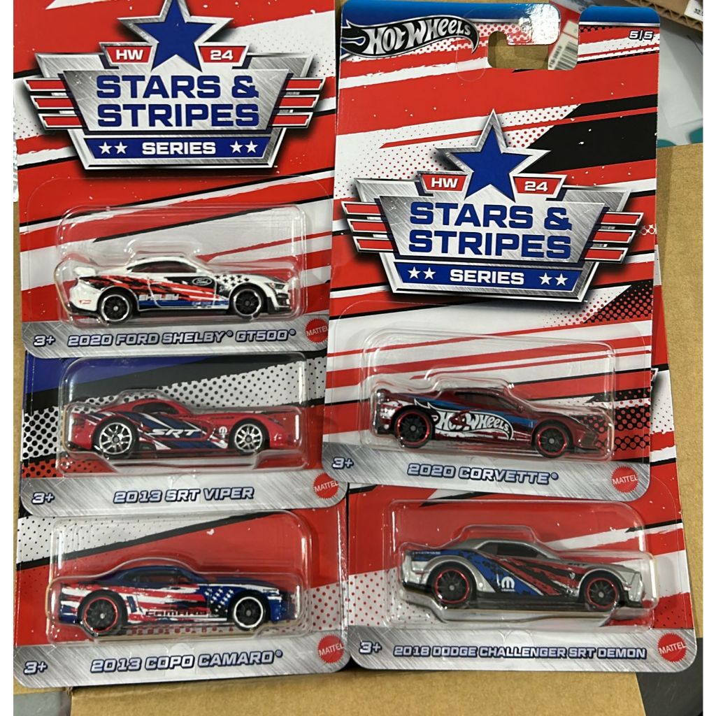 Hot Wheels Colecionável Celebration Cars  (Sortido) - Mattel dodge, camaro,corvette viper, shelby star stripes