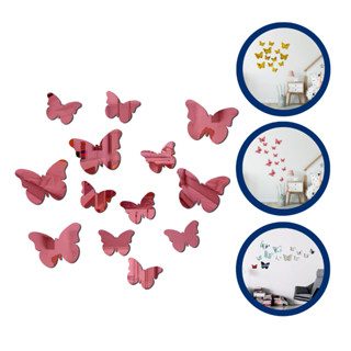 Kit 13 Borboletas Espelhadas Decoração Acrílico Sala Quarto Ambiente Encante seu lar em Oferta na Shopee