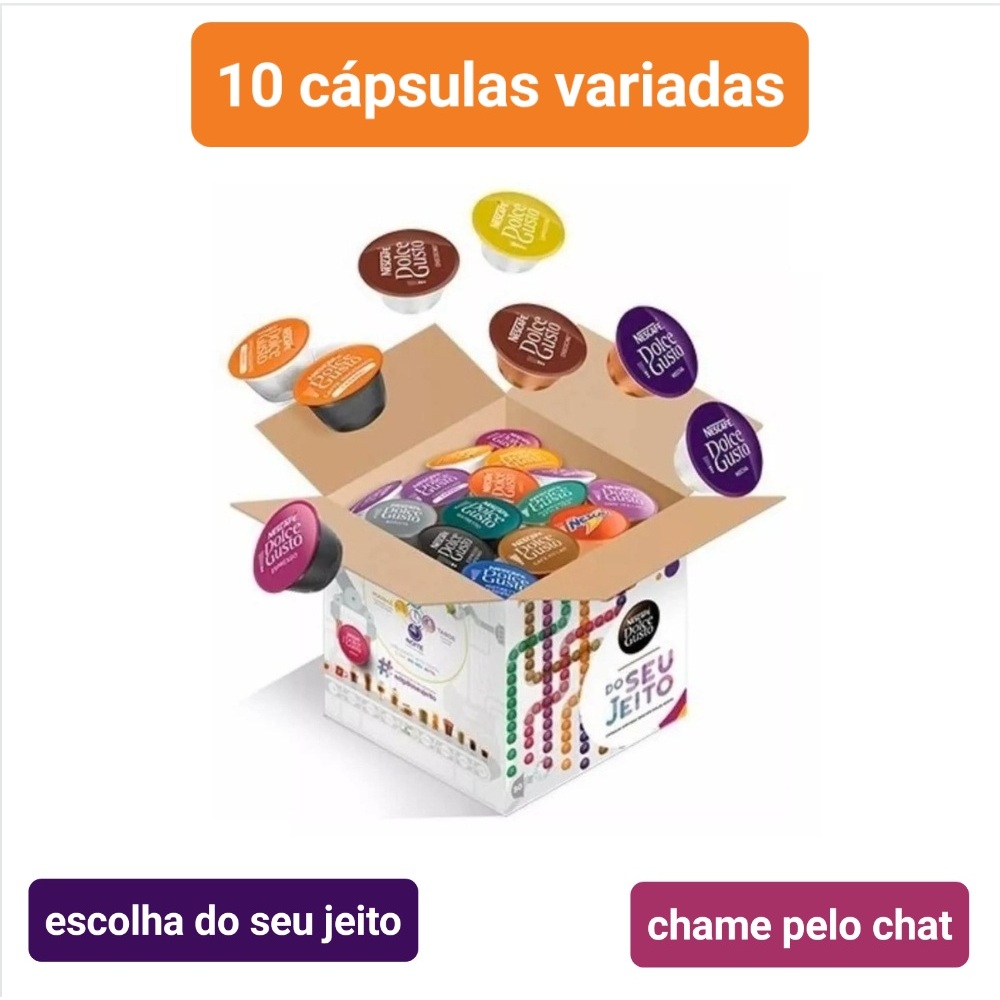 DOLCE GUSTO Cápsulas de Café Dolce Gusto Nescafé Caixa 10 Unidades Variados Tradicional / Especiais em Oferta na Shopee