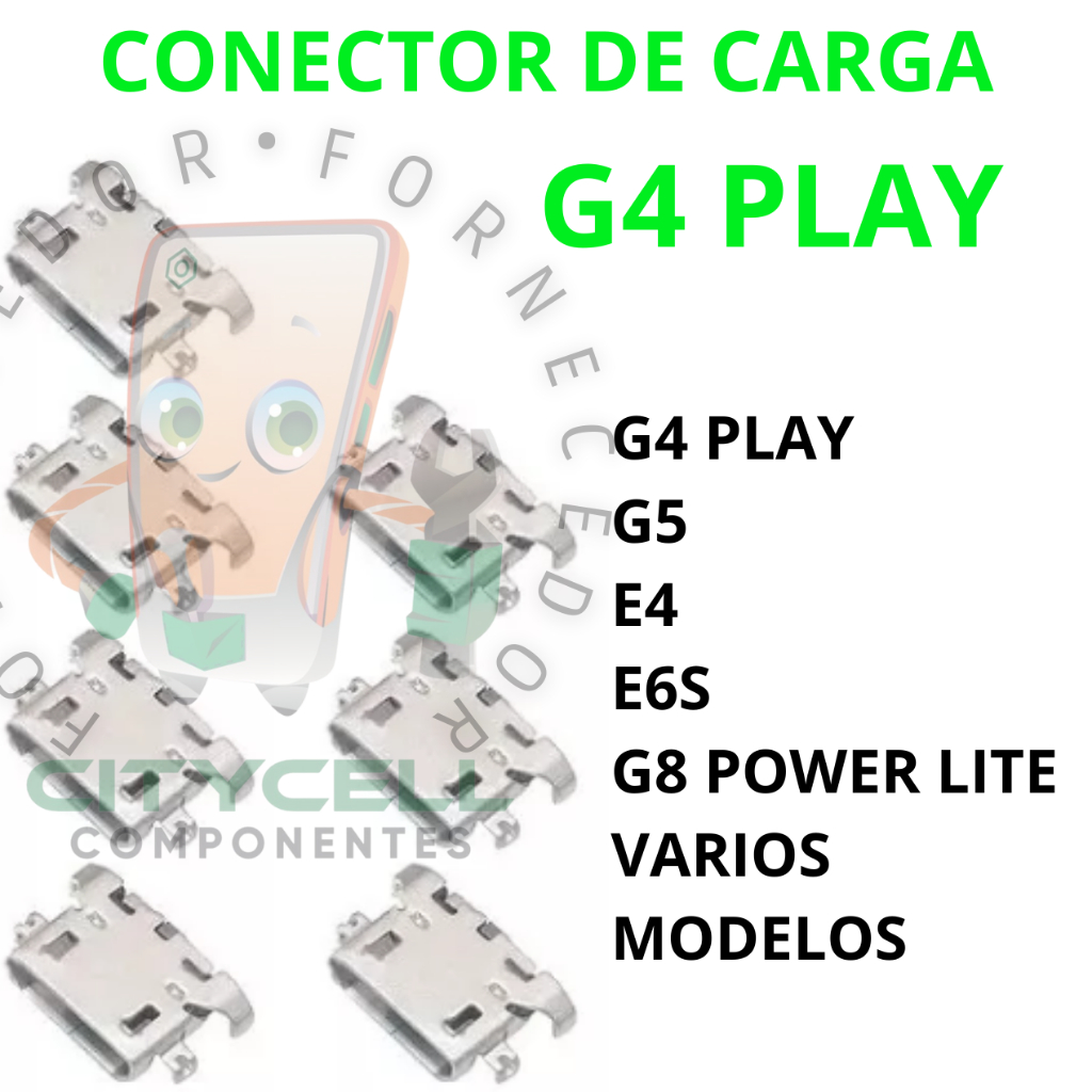 20 peças Conector De Carga Dock Usb Moto G4 play moto g5 g8 moto e6s e6i g8 power lite