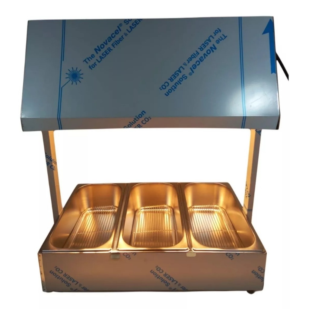 Secador Mantenedor De Frituras E Batatas Fritas 3 Cubas