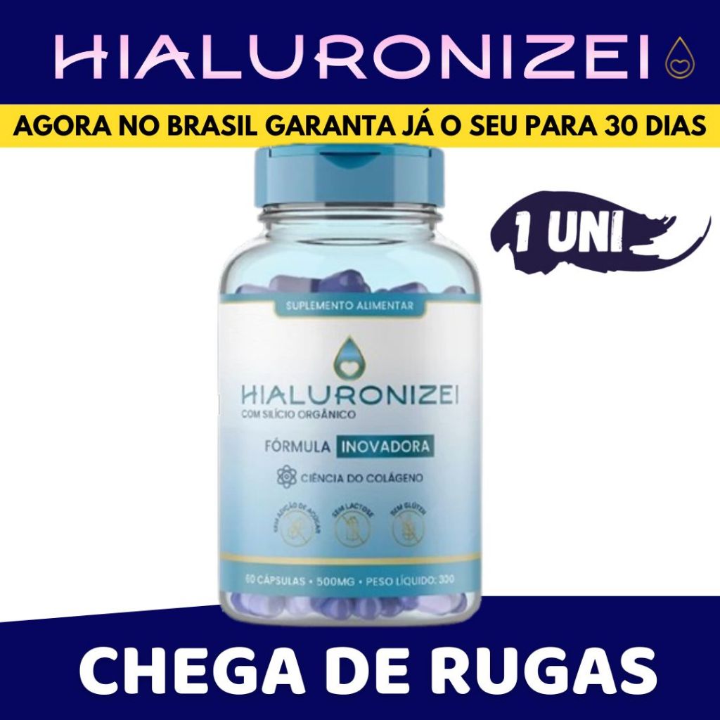 Suplemento Hialuronizei Original  Resveratrol Colageno Astaxantina 60 Capsulas
