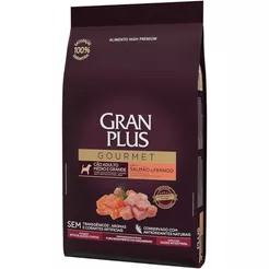 Ração Gran Plus Gourmet Cães Ad. Raça Méd/Gra Salmão 10,1kg