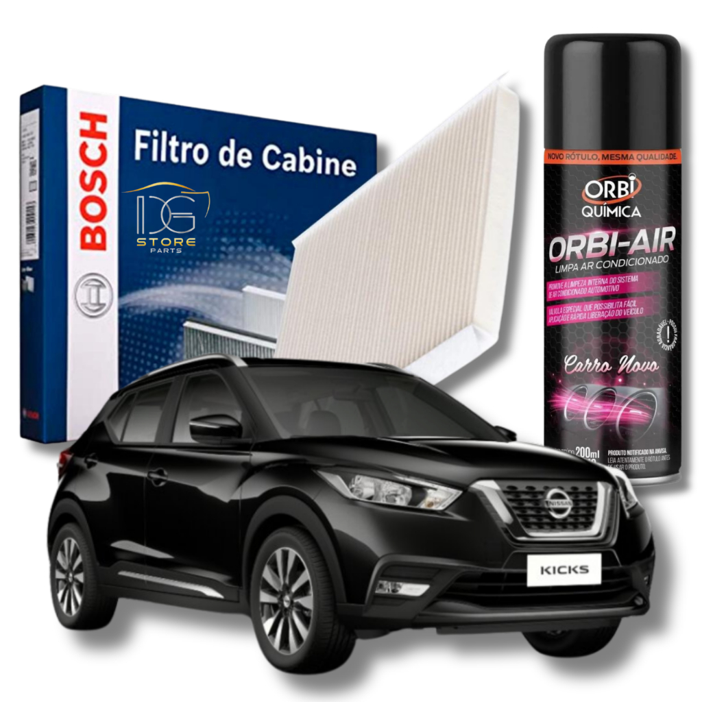 Filtro De Cabine Ar Condicionado Nissan Kicks Com Spray Higienizador | Bosch 0986BF0698 em Oferta na Shopee